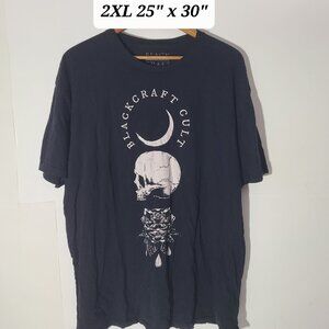 Black Craft Cult Moon/Skull/Rose Black 2XL T-Shirt